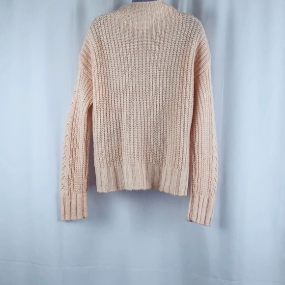 LC Lauren Conrad loose weave funnel neck pullover sweater S - Picture 3 of 14
